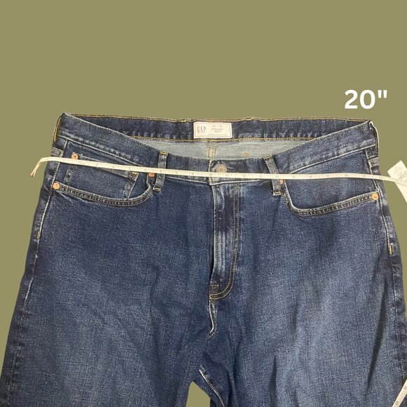 GAP Men’s Straight Fit Jeans – Dark Wash – Size 38x30 – Classic Everyday Denim - Picture 6 of 11